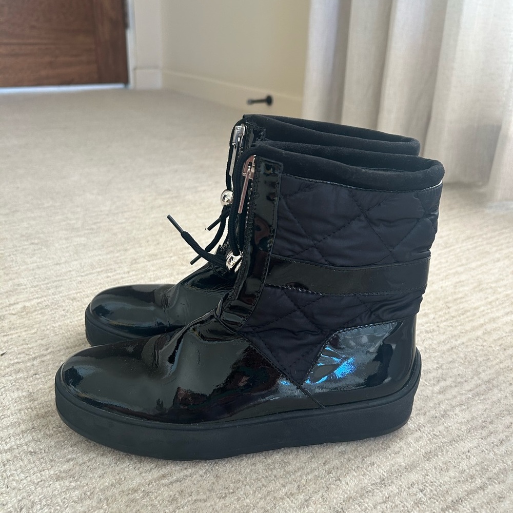 Black Quilted Women's Boots